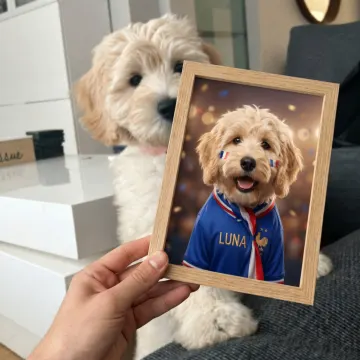 Exemple de portrait IA d'animal